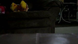 Brutal doggystyle fuck of my chubby neighbor slut on the sofa