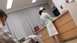 Nurse Anna Noma is fucked and eaten out by a patient