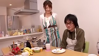 Yuria Kiritani Housewife Cumshot!