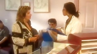 Busty lesbian doctor ravishes her beautiful female patient