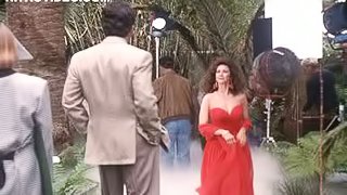 Heart-Stopping Actress Lynda Carter Wearing a Really Hot Red Dress