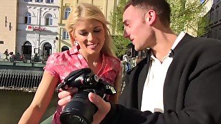 Horny guy licks and fucks tasty looking twat of Karol Lilien