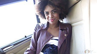 Tight bodied curly haired vixen Luna Corazon loves car sex and she's so wild