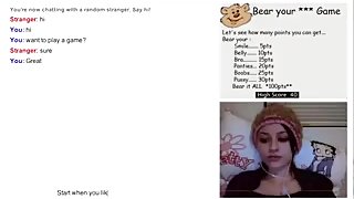 Omegle Games Part 2 - Hot Brunette