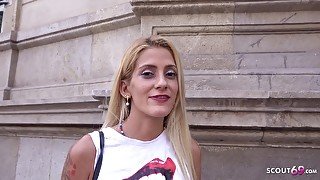 GERMAN SCOUT - SKINNY SPIC GABRIELA PICK UP AND ROUGH BANG AT REAL PUBLIC CASTING - Spic