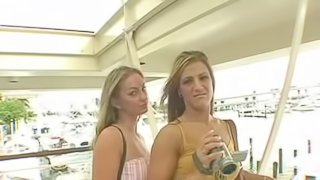 Horny Blondes Have A Threesome With A Big Hard Cock