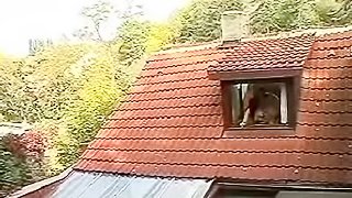 Neighbor couple fucks in the window