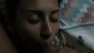 Sexually aroused Srilankan girl giving head in homemade sex tape