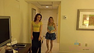 Lesbian teens having good time