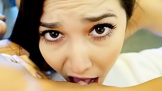 The best POV cunt licking from a horny lesbian darling