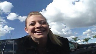 Trashy Blonde Has A Casual Anal Sex With Stanger From The Street