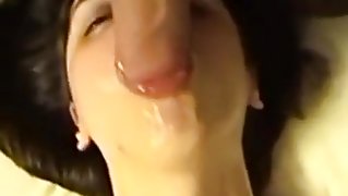 Mouthfuck in closeup POV