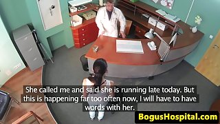 Real euro bent over and fucked by doctor