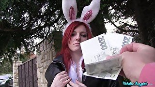 Public Agent - Nasty Easter Bunny Girl Shagged Outside 1