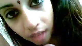 Hot busty Indian college chick rides and blows my uncut dick