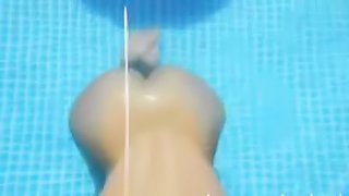 Sucking Cock in the Pool