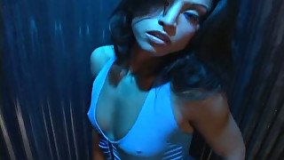 Flat chested chick Jayna Oso masturbates and gets fucked anally