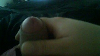 Teasing my foreskin and jerking off till I cum on my video