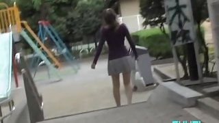 Asian shuri sharked in public with his cock in her face