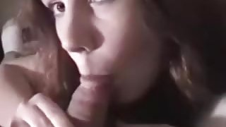 immature babe sucking and swallowing