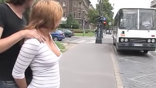 Dirty Blonde Babe Gets Fucked in a Bus