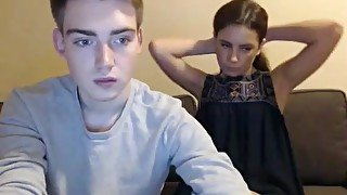 Cute Couple Having Fun on Cam Show