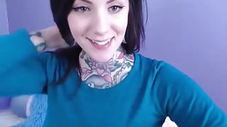 Tattooed emo masturbates