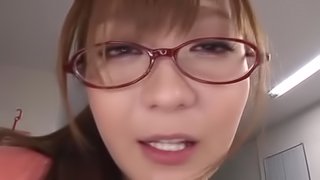 Chika Kitano blows and gets fucked from behind in an office