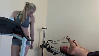 Blonde teen with nice tits demolished by her stepdad