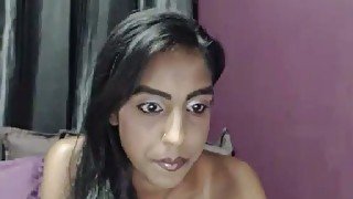 Webcam topless Desi nympho flashes her big saggers