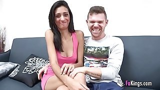 Spanish young couple fucks for the cameras