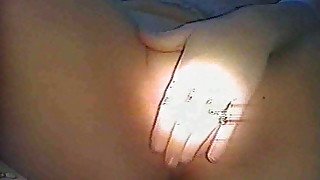 Reflecting light on a horny pussy of my amateur wife