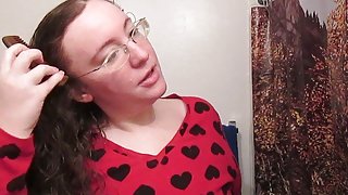 Hair Journal: Combing Long Curly Strawberry Blonde Hair - Week 15 (ASMR)