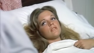 Gorgeous Retro Star Candice Rialson Laying Topless On a Hospital Bed