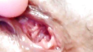 My girlfriend give creamy orgasm while masturbating