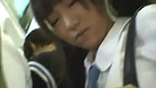 Shy Schoolgirl Gangbanged In The Subway Train