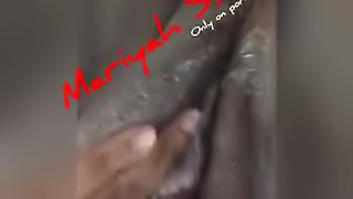 Creamy ebony pussy