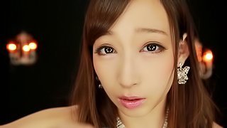 Virtual stroking and pussy tease play from a Japanese beauty