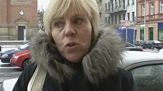 Mature Czech woman allows me to push dick in her throat