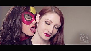 Superheroine Spider Woman And Friends Lesbian Porn