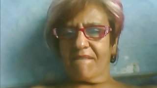 Granny have Fun in a Webcam