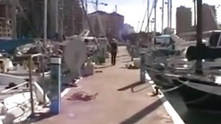 Bear fucks woman on a boat