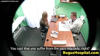 Real patient doggystyle fucked in doctors office