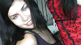 Gothic lesbians lapdance on horny guy