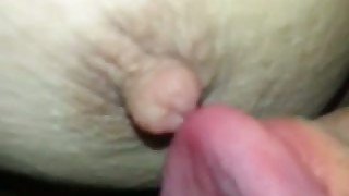 Close up POV video with me tickling my busty wife's nipples