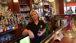 Passionate Rihanna Samuel gets fucked in a bar