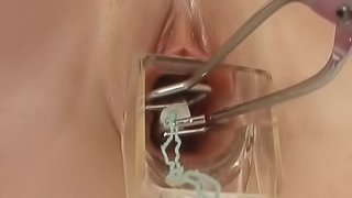 Cute Chick Experimented Upon with Speculum