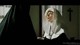 Meet a horny nun Nina Hartley who doesn't mind eating wet pussy
