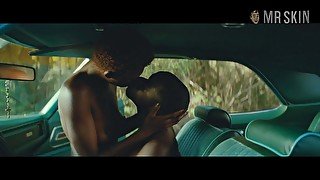 Steamy car love scene with such a gorgeous looking hottie Elle Fanning