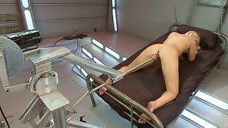 Lovely Vanessa Cage gets toyed deep in a spaceship